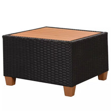 Load image into Gallery viewer, 4 Piece Garden Lounge Set with Cushions Poly Rattan Black - MiniDM Store
