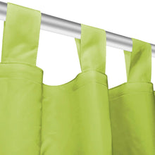 Load image into Gallery viewer, Micro-Satin Curtains 2 pcs with Loops 140x245 cm Green - MiniDM Store
