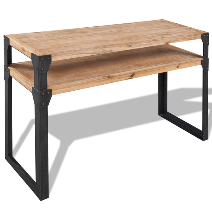vidaXL Console Table Solid Acacia Wood 120x40x85 cm - MiniDM Store