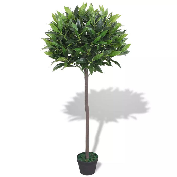 vidaXL Artificial Bay Tree Plant with Pot 125 cm Green - MiniDM Store