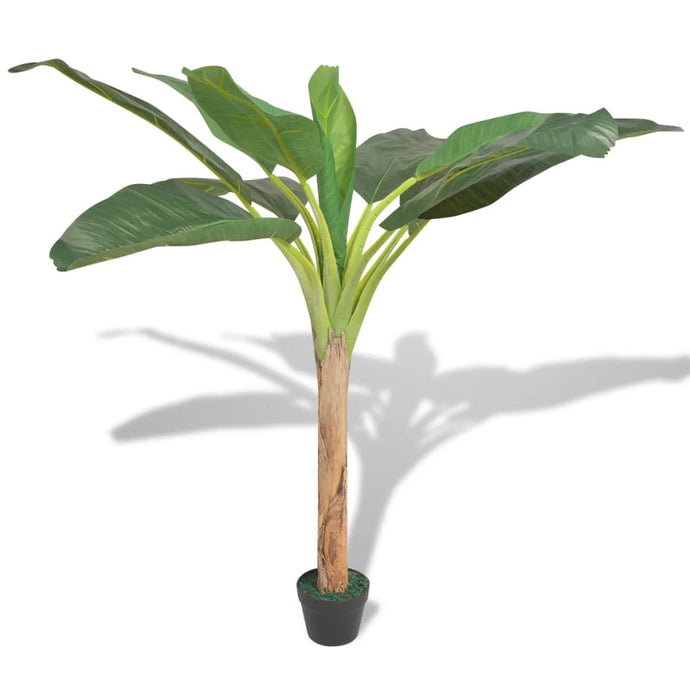 vidaXL Artificial Banana Tree Plant with Pot 150 cm Green - MiniDM Store