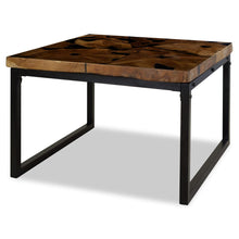 Load image into Gallery viewer, vidaXL Coffee Table Teak Resin 60x60x40 cm Black and Brown - MiniDM Store
