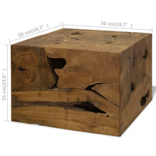 Load image into Gallery viewer, vidaXL Coffee Table 50x50x35 cm Genuine Teak Brown - MiniDM Store
