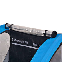 Load image into Gallery viewer, Bike Trailer Grey and Blue 30 kg
