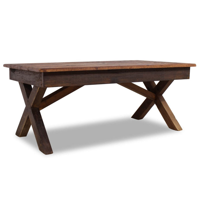 vidaXL Coffee Table Solid Reclaimed Wood 110x60x45 cm - MiniDM Store