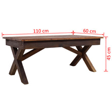 Load image into Gallery viewer, vidaXL Coffee Table Solid Reclaimed Wood 110x60x45 cm - MiniDM Store
