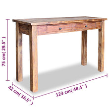 Load image into Gallery viewer, vidaXL Console Table Solid Reclaimed Wood 123x42x75 cm - MiniDM Store
