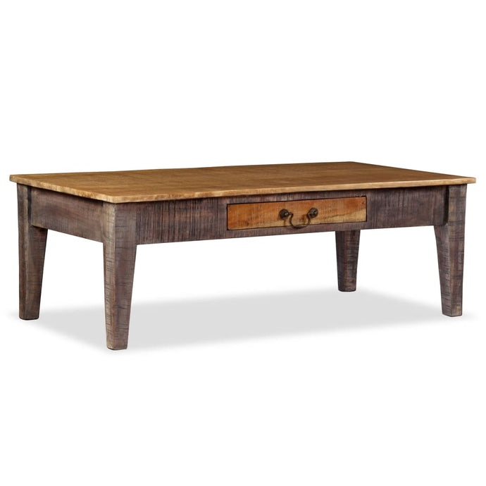 vidaXL Coffee Table Solid Wood Vintage 118x60x40 cm - MiniDM Store