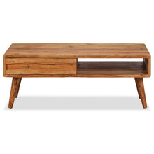 Load image into Gallery viewer, vidaXL Coffee Table Solid Wood with Carved Drawer 100x50x40 cm - MiniDM Store

