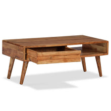 Load image into Gallery viewer, vidaXL Coffee Table Solid Wood with Carved Drawer 100x50x40 cm - MiniDM Store
