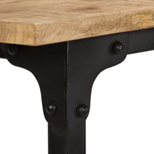 Load image into Gallery viewer, vidaXL Desk with Folding Stool Solid Mango Wood 115x50x76 cm - MiniDM Store
