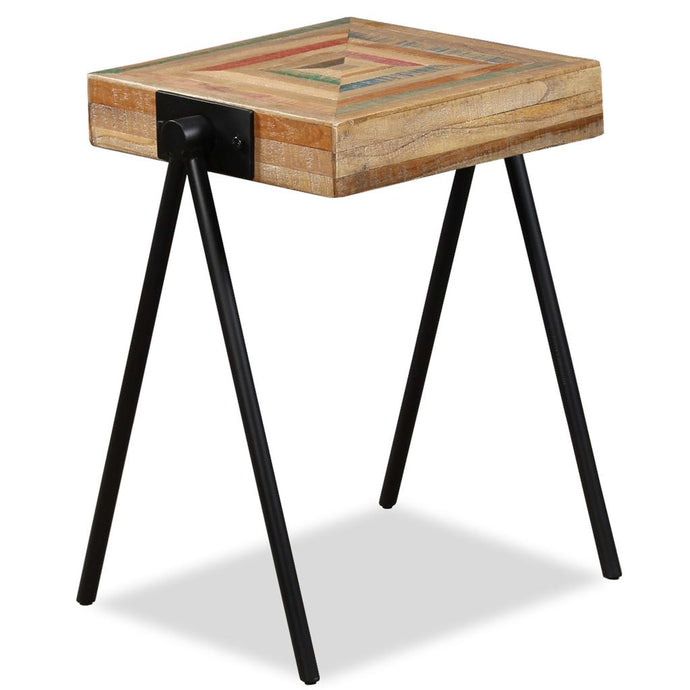 vidaXL Side Table Solid Reclaimed Teak - MiniDM Store
