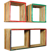 Load image into Gallery viewer, vidaXL Wall Shelf Set 3 Pieces Solid Reclaimed Teak Multicolour - MiniDM Store
