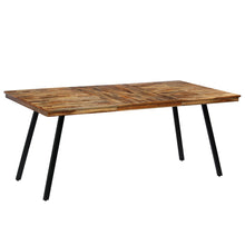 Load image into Gallery viewer, vidaXL Dining Table Reclaimed Teak and Steel 180x90x76 cm - MiniDM Store
