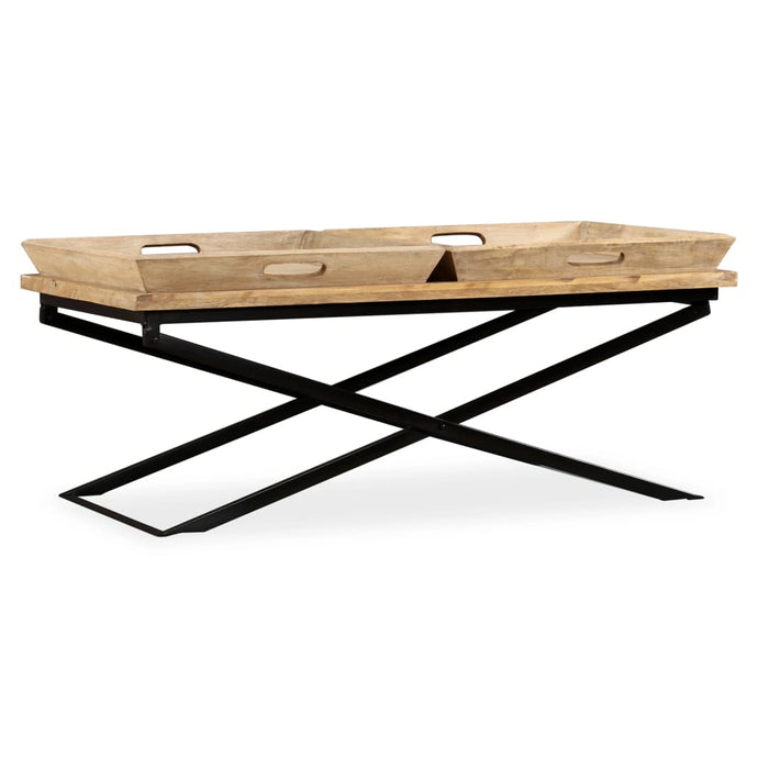 vidaXL Coffee Table Solid Mango Wood 110x55x42 cm - MiniDM Store