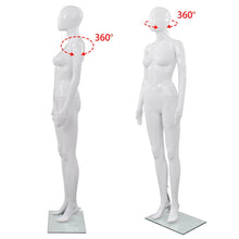 Load image into Gallery viewer, vidaXL Full Body Female Mannequin with Glass Base Glossy White 175 cm - MiniDM Store

