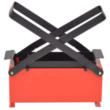 Load image into Gallery viewer, vidaXL Paper Log Briquette Maker Steel 34x14x14 cm Black and Red - MiniDM Store
