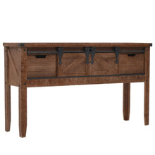 Load image into Gallery viewer, vidaXL Console Table Solid Fir Wood 131x35.5x75 cm Brown - MiniDM Store
