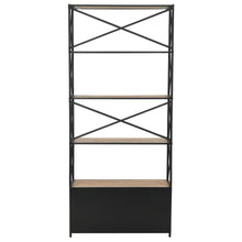 Load image into Gallery viewer, vidaXL Bookcase Solid Firwood and Steel 80x32.5x180 cm - MiniDM Store
