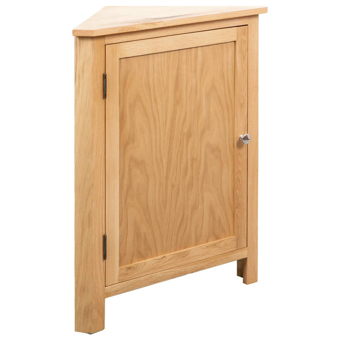 vidaXL Corner Cabinet 59x36x80 cm Solid Oak Wood - MiniDM Store