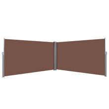 Load image into Gallery viewer, vidaXL Retractable Side Awning 160x600 cm Brown - MiniDM Store
