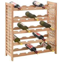 Load image into Gallery viewer, vidaXL Wine Rack for 25 Bottles Solid Walnut Wood 63x25x73 cm - MiniDM Store
