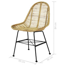 Load image into Gallery viewer, vidaXL Dining Chairs 6 pcs Natural Rattan - MiniDM Store
