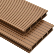 Load image into Gallery viewer, WPC Hollow Decking Boards with Accessories 30 m² 2.2 m Teak
