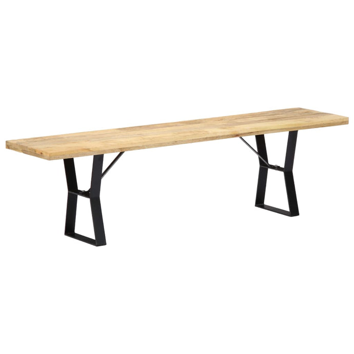 vidaXL Bench 160 cm Solid Mango Wood - MiniDM Store