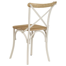 Load image into Gallery viewer, vidaXL Cross Chairs 2 pcs White Solid Mango Wood - MiniDM Store

