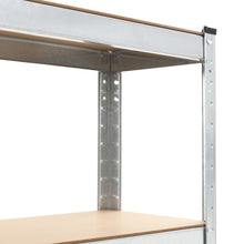 Load image into Gallery viewer, vidaXL Storage Shelf Silver 75x30x172 cm Steel and MDF - MiniDM Store
