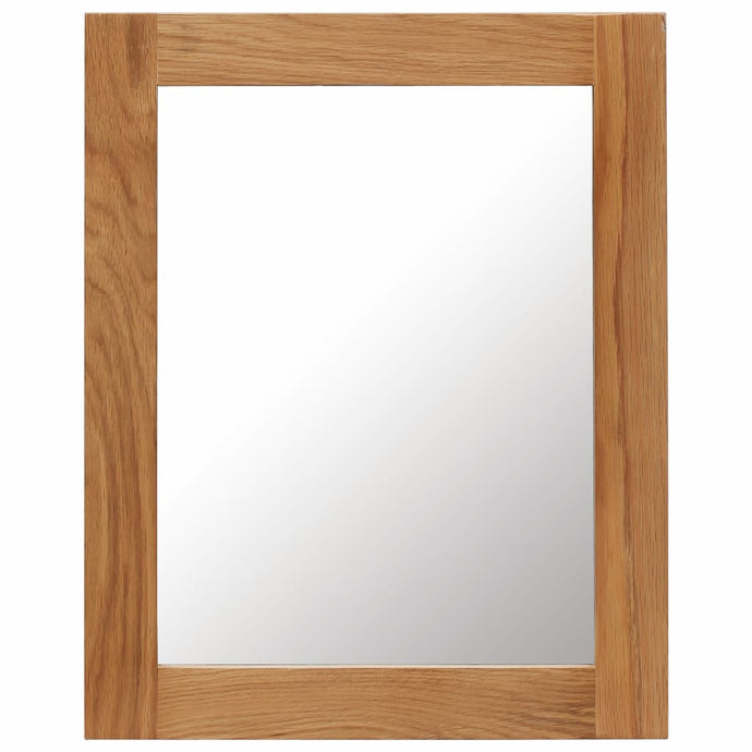 vidaXL Mirror 40x50 cm Solid Oak Wood - MiniDM Store