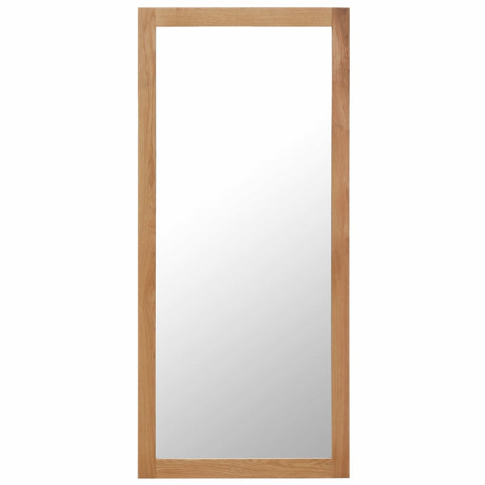 vidaXL Mirror 50x140 cm Solid Oak Wood - MiniDM Store