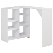 Load image into Gallery viewer, vidaXL Bar Table with Moveable Shelf White 138x39x110 cm - MiniDM Store
