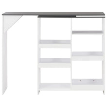 Load image into Gallery viewer, vidaXL Bar Table with Moveable Shelf White 138x39x110 cm - MiniDM Store
