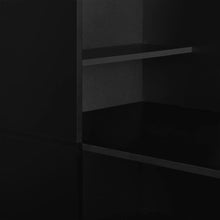 Load image into Gallery viewer, vidaXL Bar Table with Cabinet Black 115x59x200 cm - MiniDM Store

