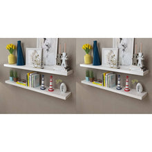 Load image into Gallery viewer, vidaXL Wall Shelves 4 pcs White 120 cm - MiniDM Store
