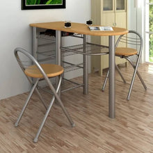 Load image into Gallery viewer, Kitchen / Breakfast Bar / Table and Chairs Set Wood - MiniDM Store
