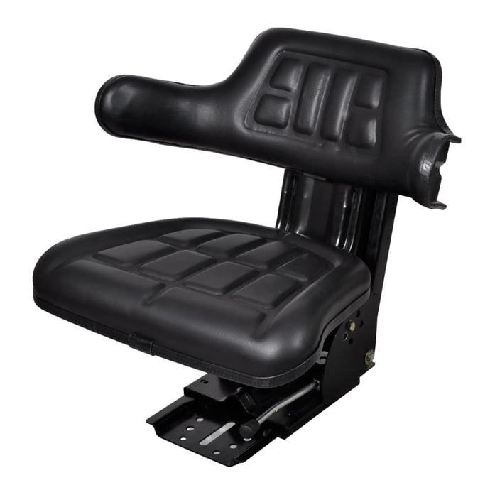 vidaXL Tractor Seat with Suspension Black - MiniDM Store