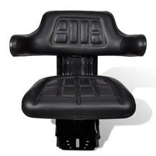 Load image into Gallery viewer, vidaXL Tractor Seat with Suspension Black - MiniDM Store
