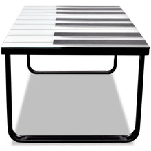 Load image into Gallery viewer, vidaXL Coffee Table with Piano Printing Glass Top - MiniDM Store
