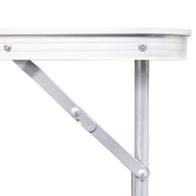 Load image into Gallery viewer, Foldable Camping Table Height Adjustable Aluminium 180 x 60 cm - MiniDM Store
