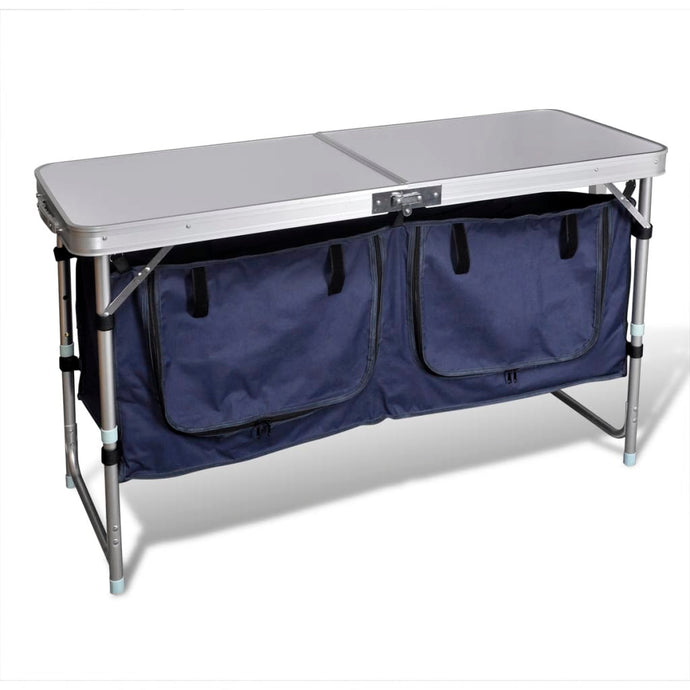 vidaXL Foldable Camping Cupboard with Aluminium Frame - MiniDM Store