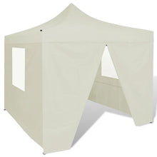 Load image into Gallery viewer, vidaXL Foldable Tent 3x3 m with 4 Walls Cream - MiniDM Store
