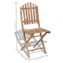 Load image into Gallery viewer, vidaXL Foldable Outdoor Chairs Bamboo 4 pcs - MiniDM Store
