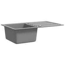 Load image into Gallery viewer, Granite Kitchen Sink Single Basin with Drainer Reversible Grey
