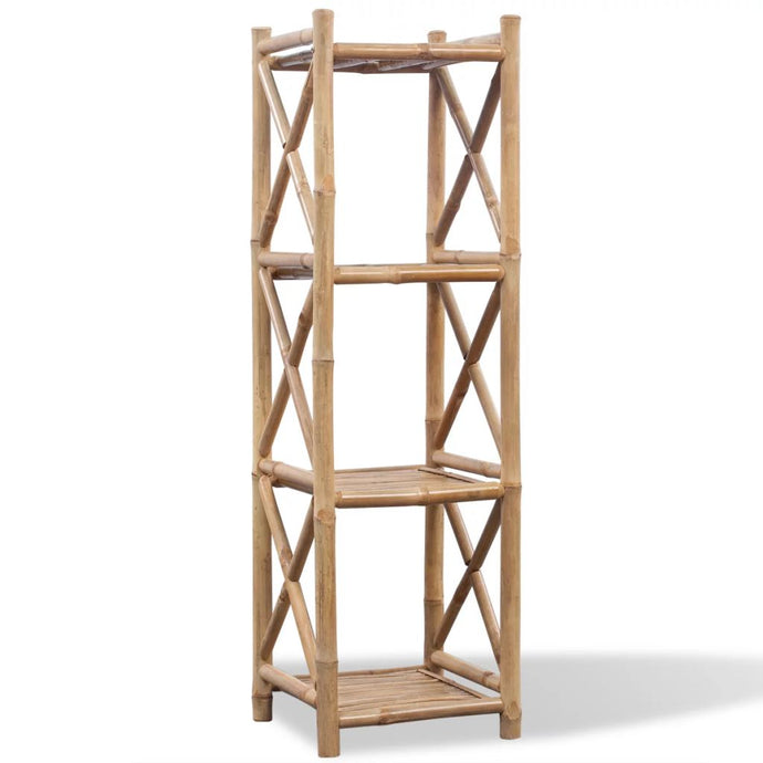 4-Tier Square Bamboo Shelf - MiniDM Store