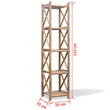Load image into Gallery viewer, 5-Tier Square Bamboo Shelf - MiniDM Store
