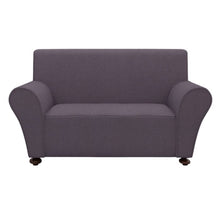 Load image into Gallery viewer, Stretch Couch Slipcover Anthracite Polyester Jersey
