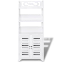 Load image into Gallery viewer, vidaXL Bathroom Cabinet Albuquerque Wood White 46x24x117.5 cm - MiniDM Store
